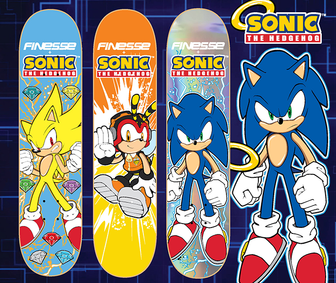 Finesse x Sonic Skatedecks